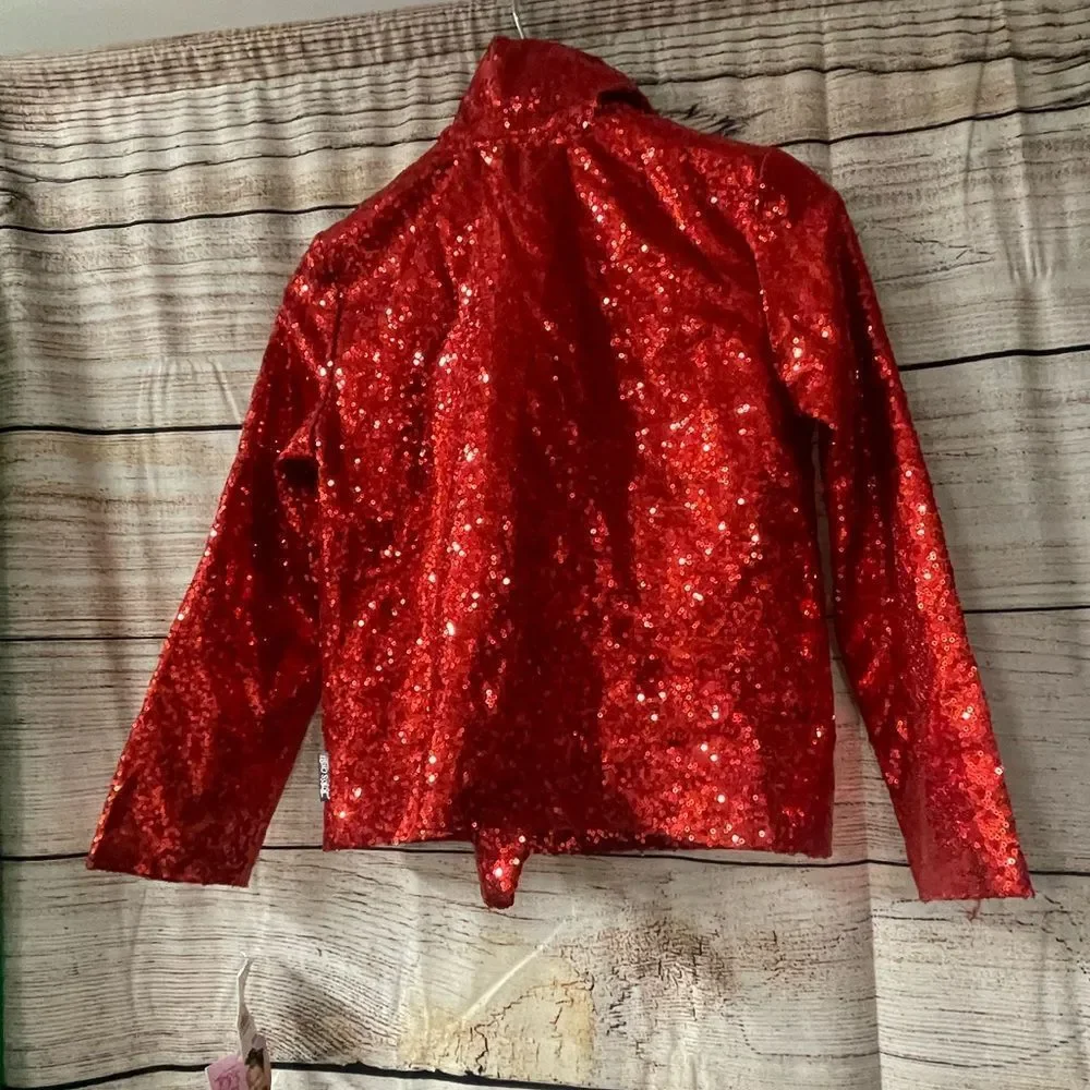 JoJo Siwa Holidays Collection red sequence jacket